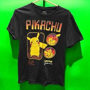 Pokémon Black Pikachu Graphic T-Shirt MEDIUM